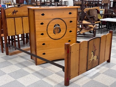 Thomas Molesworth Highboy Dresser & Double Bed
