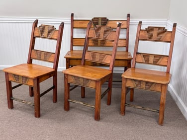 3 Western Chairs and Bench (Molesworth Style)