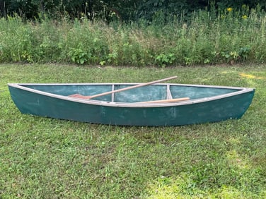 9' Canvas / Wooden Rowboat
