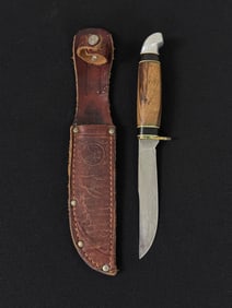Marbles Hunting Knife with Wooden Handle