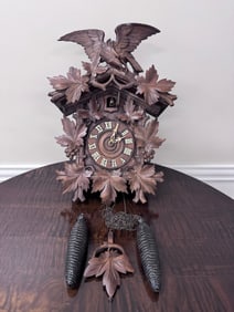 Black Forest Cuckoo Clock with Eagle Crest