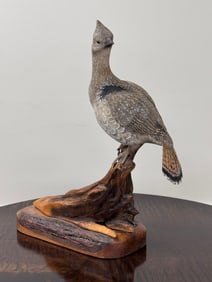 Floyd Bissonette Ruffled Grouse Wood Carving