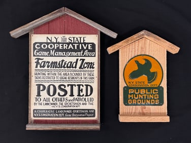 2 NY State Conservation Signs