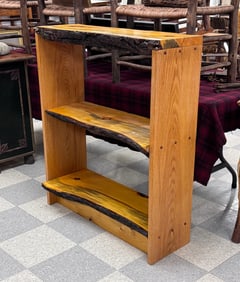 Live Edge Rustic Bookshelf