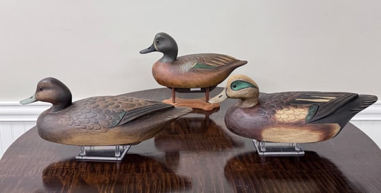 3 Darkfeather Friedman Duck Decoys