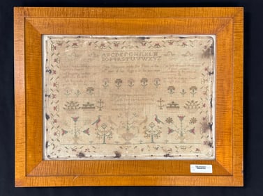 Primitive Sampler by Anne Simpson Dated 1800