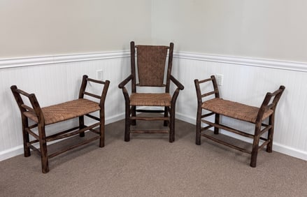 Old Arm Chair and 2 Window Seats