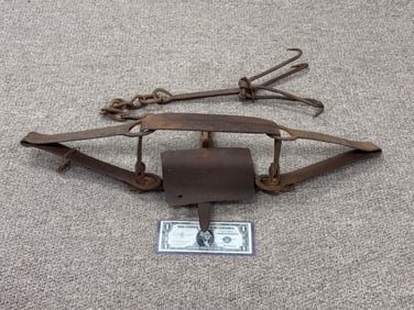 Hand Forged Double Spring Bear Trap