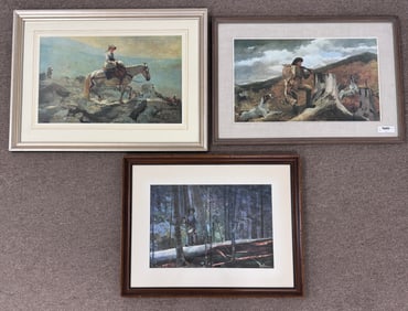 3 Winslow Homer Framed Prints