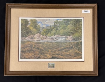 Signed & Numbered Framed Trout Print