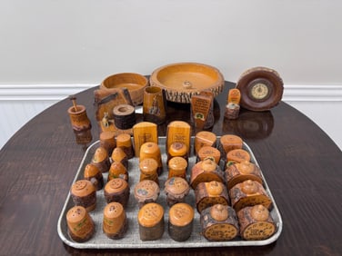 Large Collection of Souvenir Woodenware