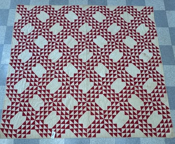 Red and White Country Quilt