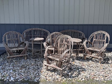 Cedar Bentwood Patio Furniture - 8pcs