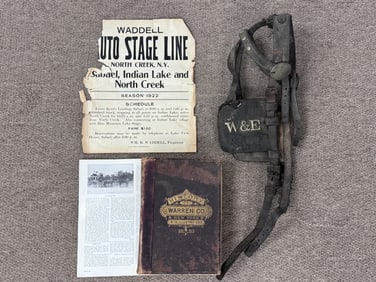 Warren Co History Book & Adirondack Items