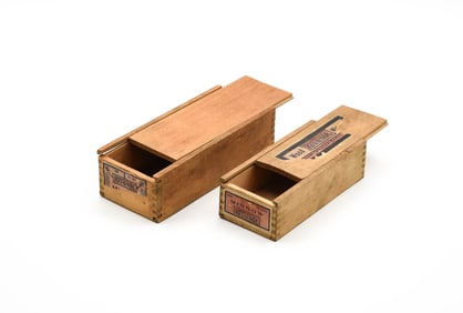 Early Rev-O-Noc Wood Minnow Boxes