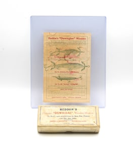 Heddon's Genuine "Dowagiac" Wooden Minnow Box