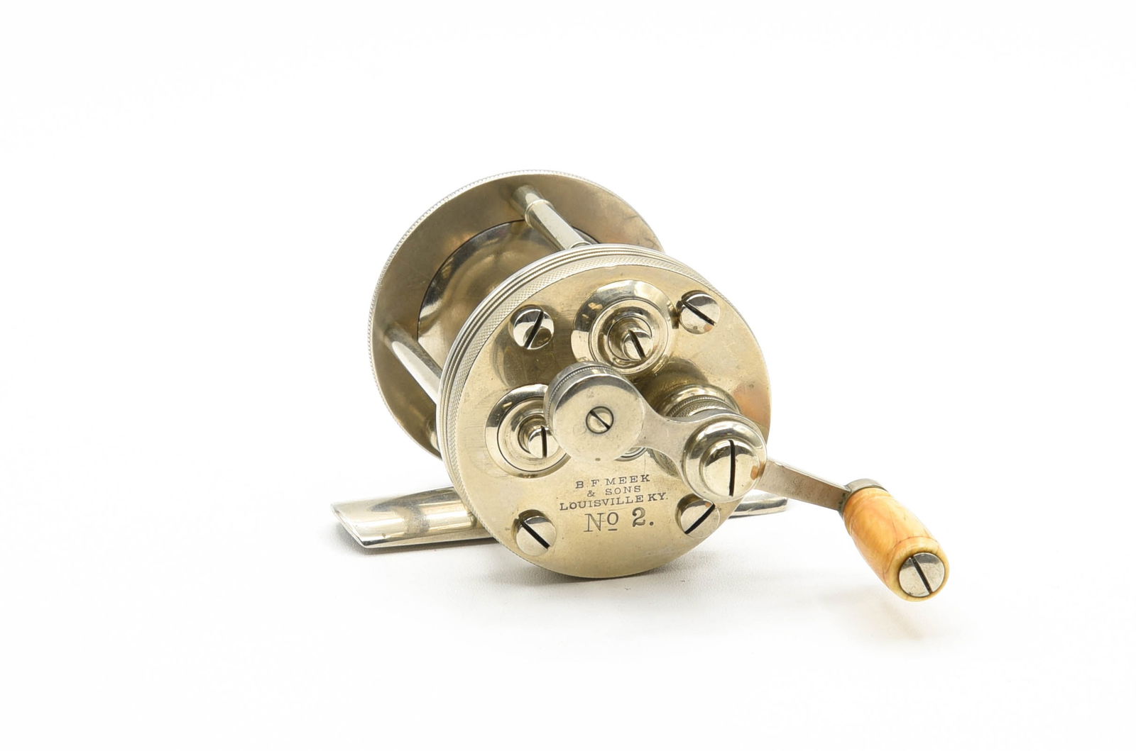 B.F. Meek & Sons No. 2 Casting Reel (1 of 3)