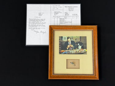 Framed Megan Boyd Salmon Fly