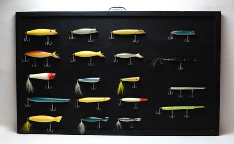 Vintage Hahn Salesman's Sample Lure Display