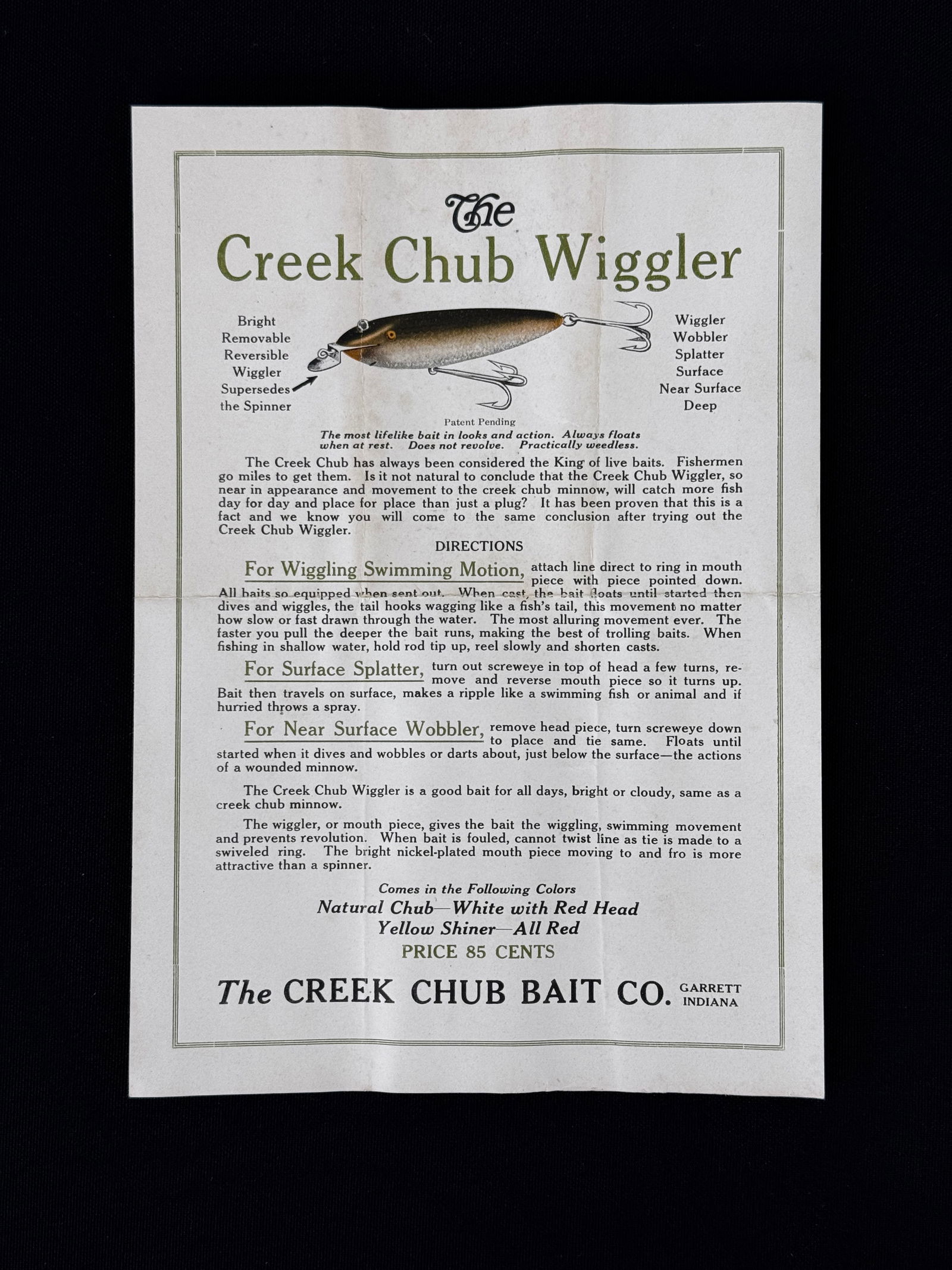 1916 Creek Chub Catalog (1 of 2)