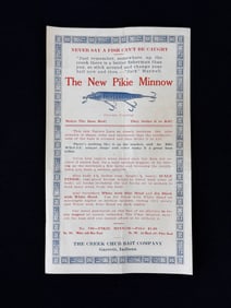 1920 Creek Chub "Patents Pending" Catalog