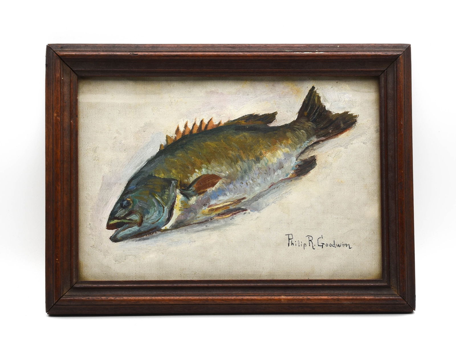 Original Philip Goodwin Black Bass Painting (1 of 3)