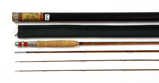 9' Montague "Red Wing" Bamboo Fly Rod