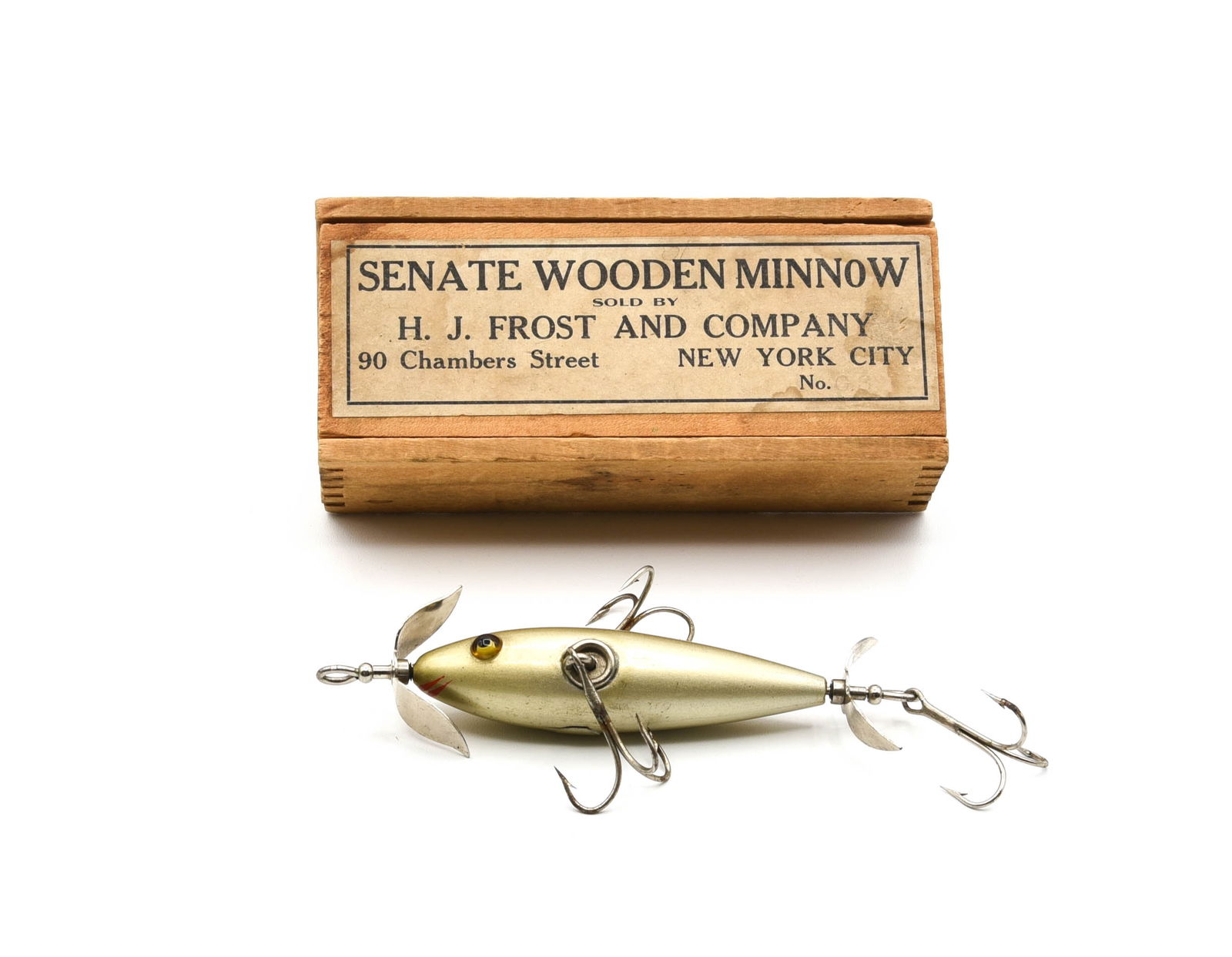 Early Senate Wooden Minnow Box (1 of 3)