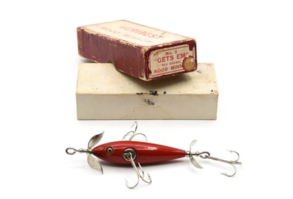 Early Veribest Wood Minnow Box