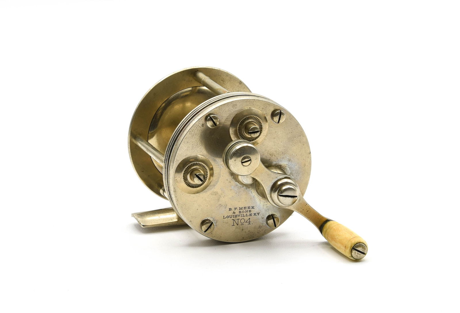 B.F. Meek & Sons No. 4 Casting Reel (1 of 3)