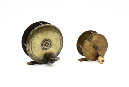 Early C. Farlow Brass Reels