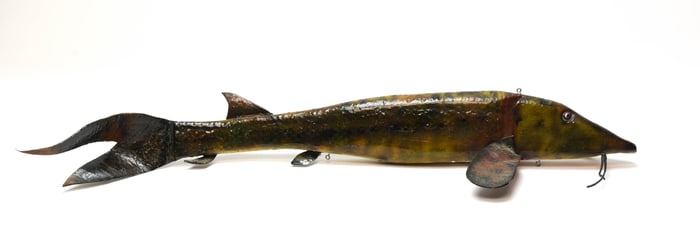 Early Bud Stewart Giant Fish Decoy