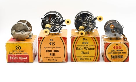 4 South Bend Casting Reels