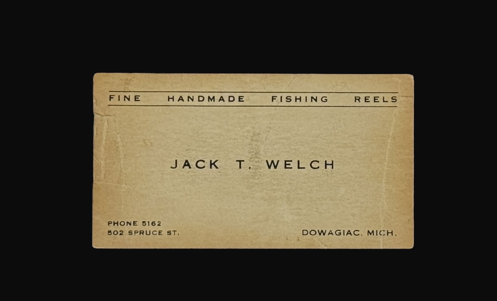 Early Jack Welch Business Card (1 of 1)