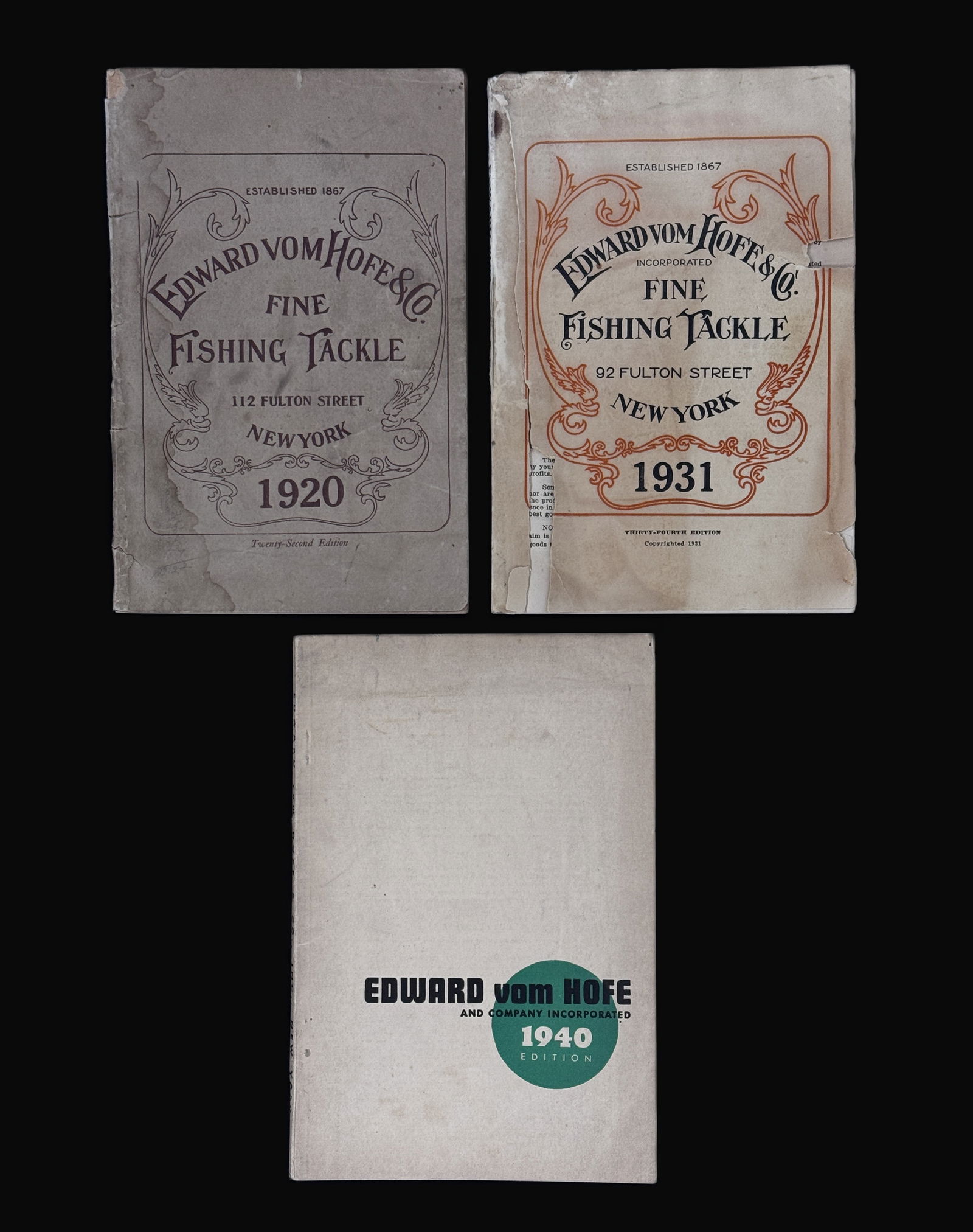 3 Edward Vom Hofe Catalogs (1 of 3)