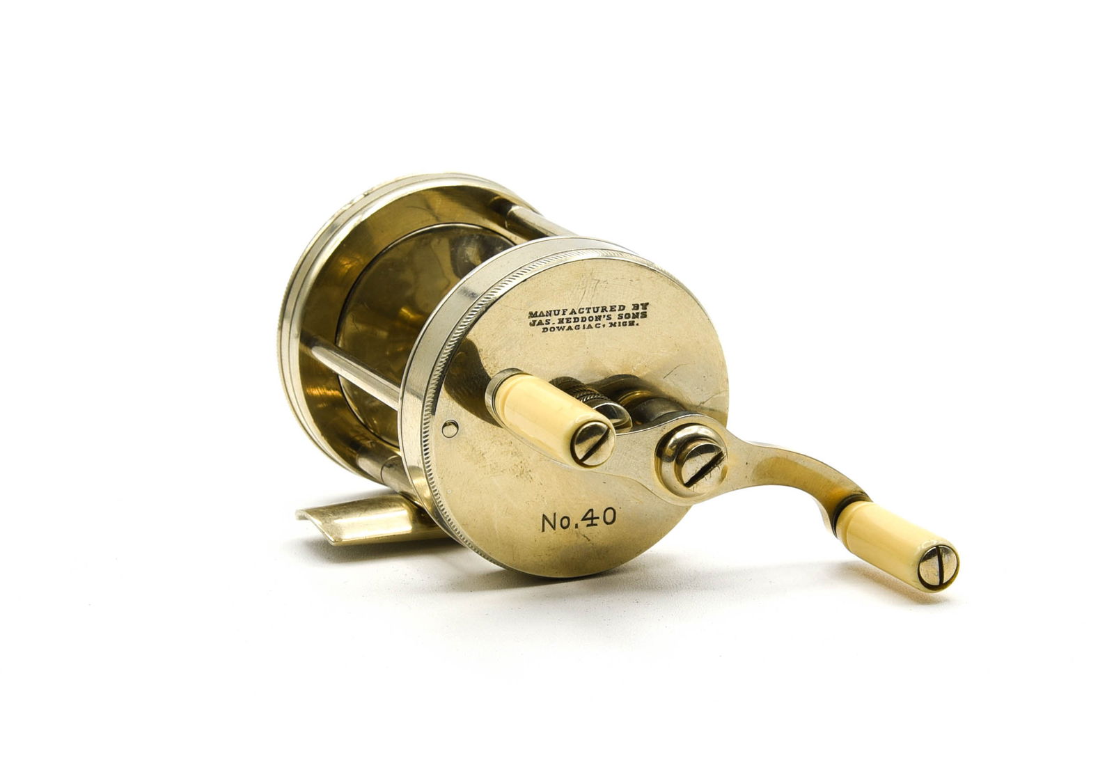 Heddon Model 40 German Silver Casting Reel (1 of 3)