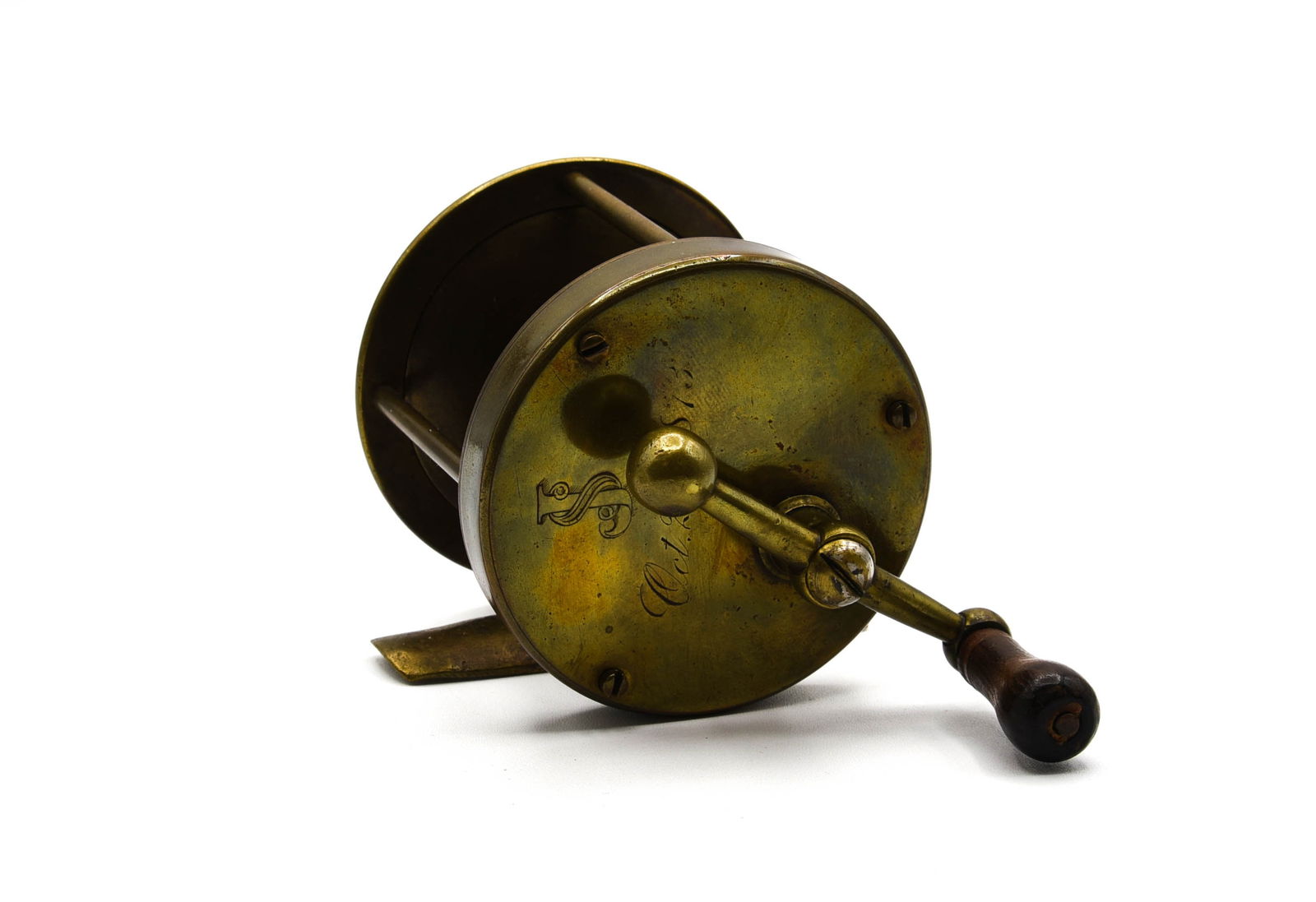 Brass Ball Handle Reel (1 of 4)