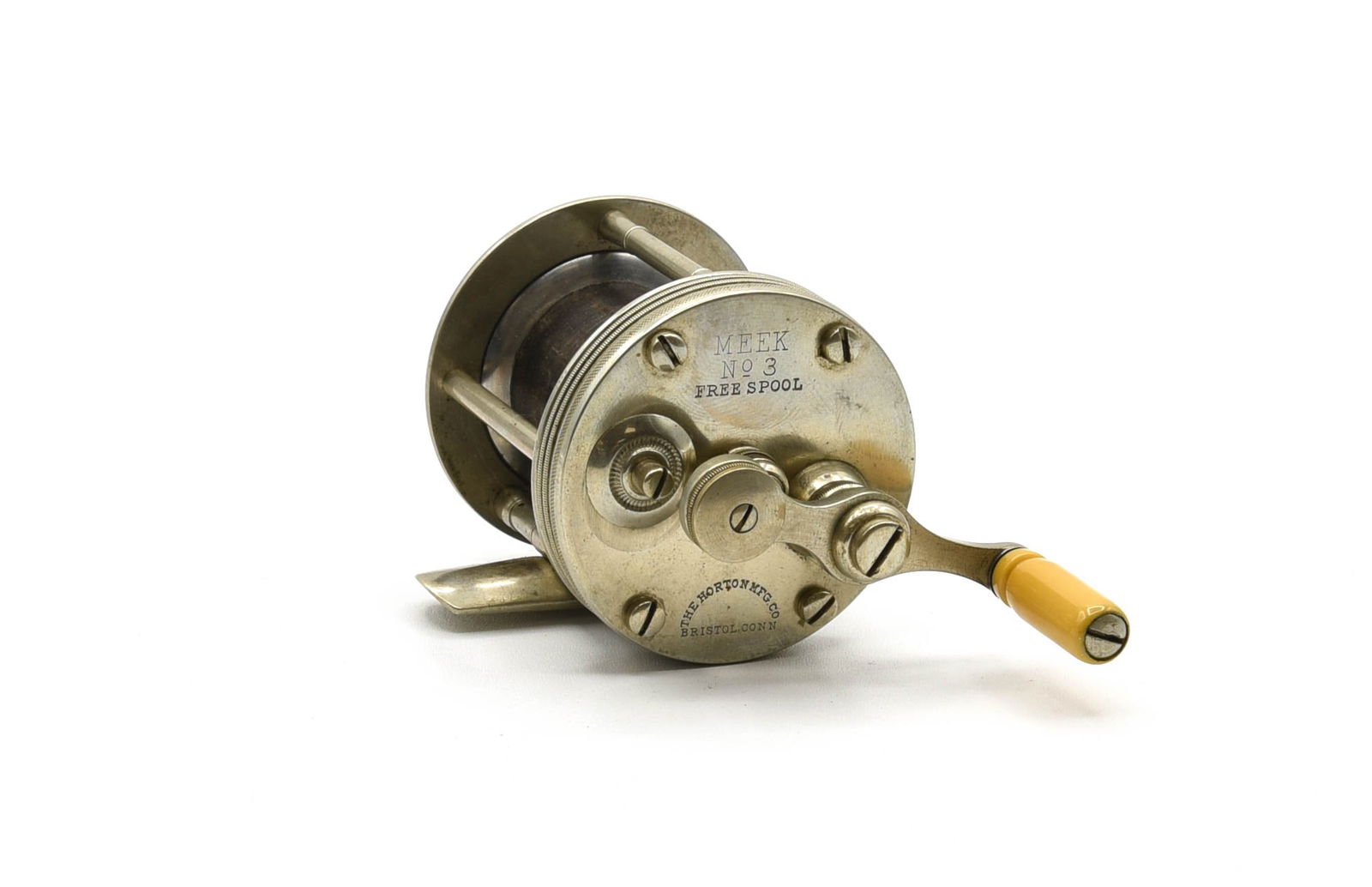 Horton/Meek No. 3 German Silver Casting Reel (1 of 3)