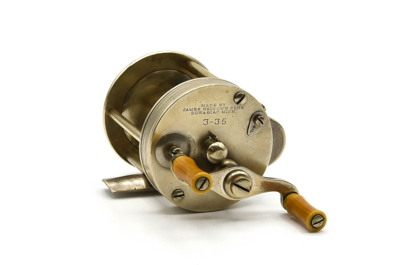 Heddon 3-35 German Silver Casting Reel (1 of 3)