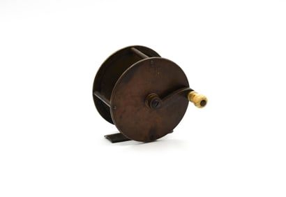 Early Brass Winch Reel