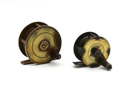 Early Allcock Brass Trout Reels