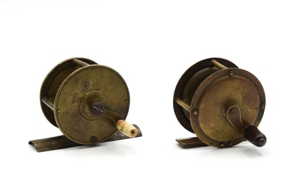 Early Brass Winch Reels