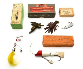4 Vintage Boxed Lures