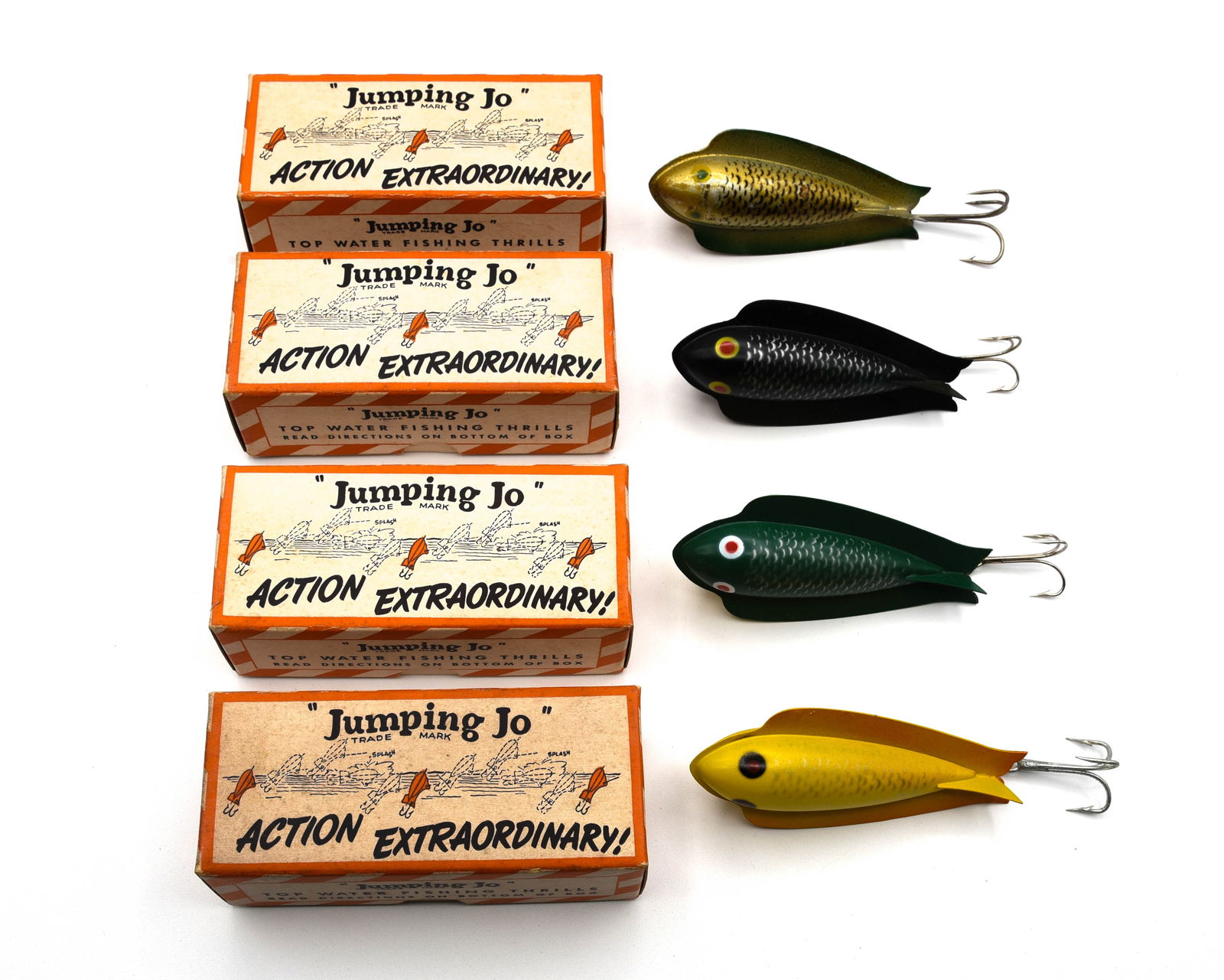 4 Boxed "Jumping Jo" Lures (1 of 1)
