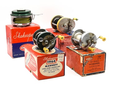 4 Boxed Shakespeare Casting Reels