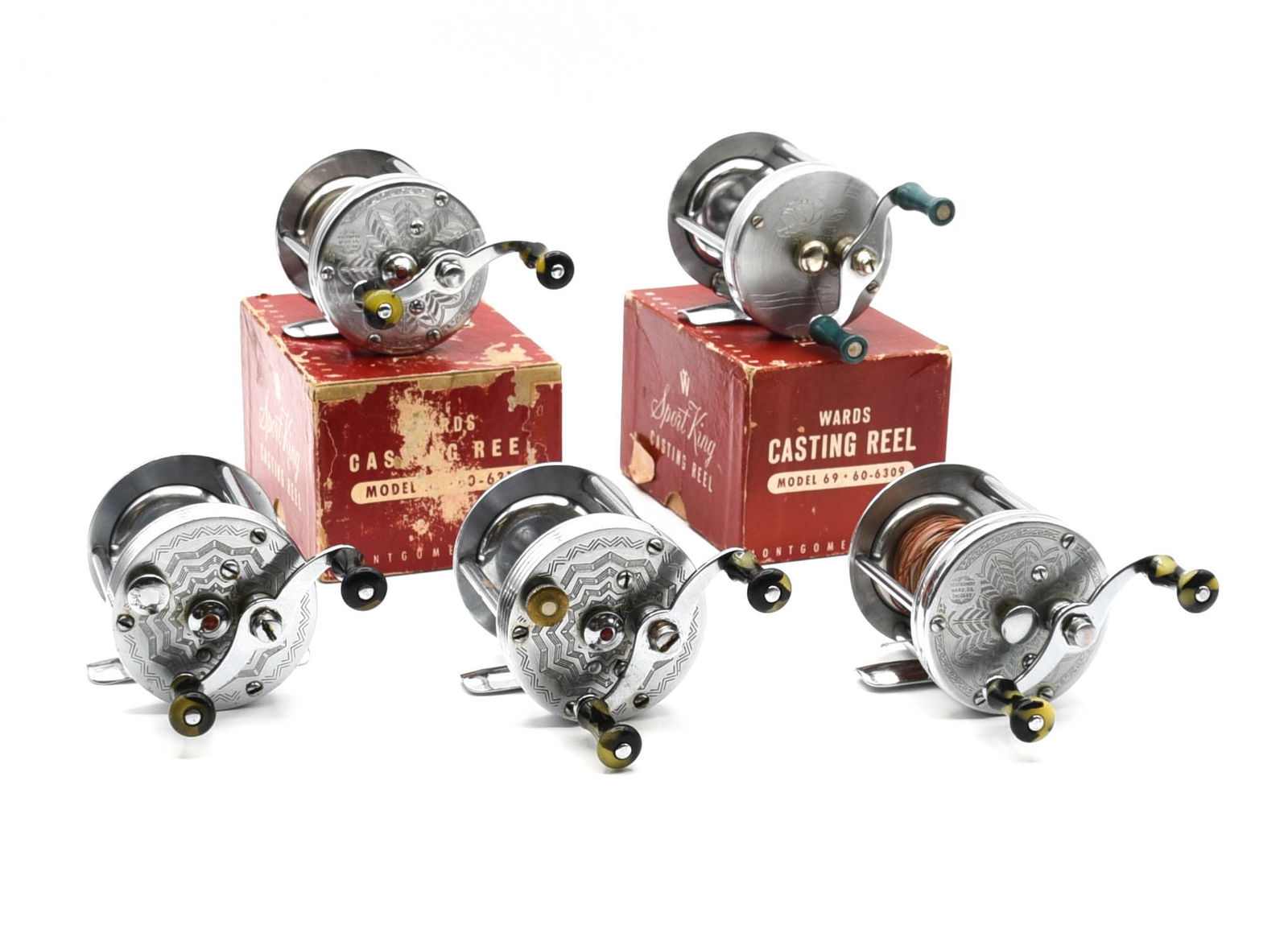 5 Vintage Casting Reels (1 of 1)