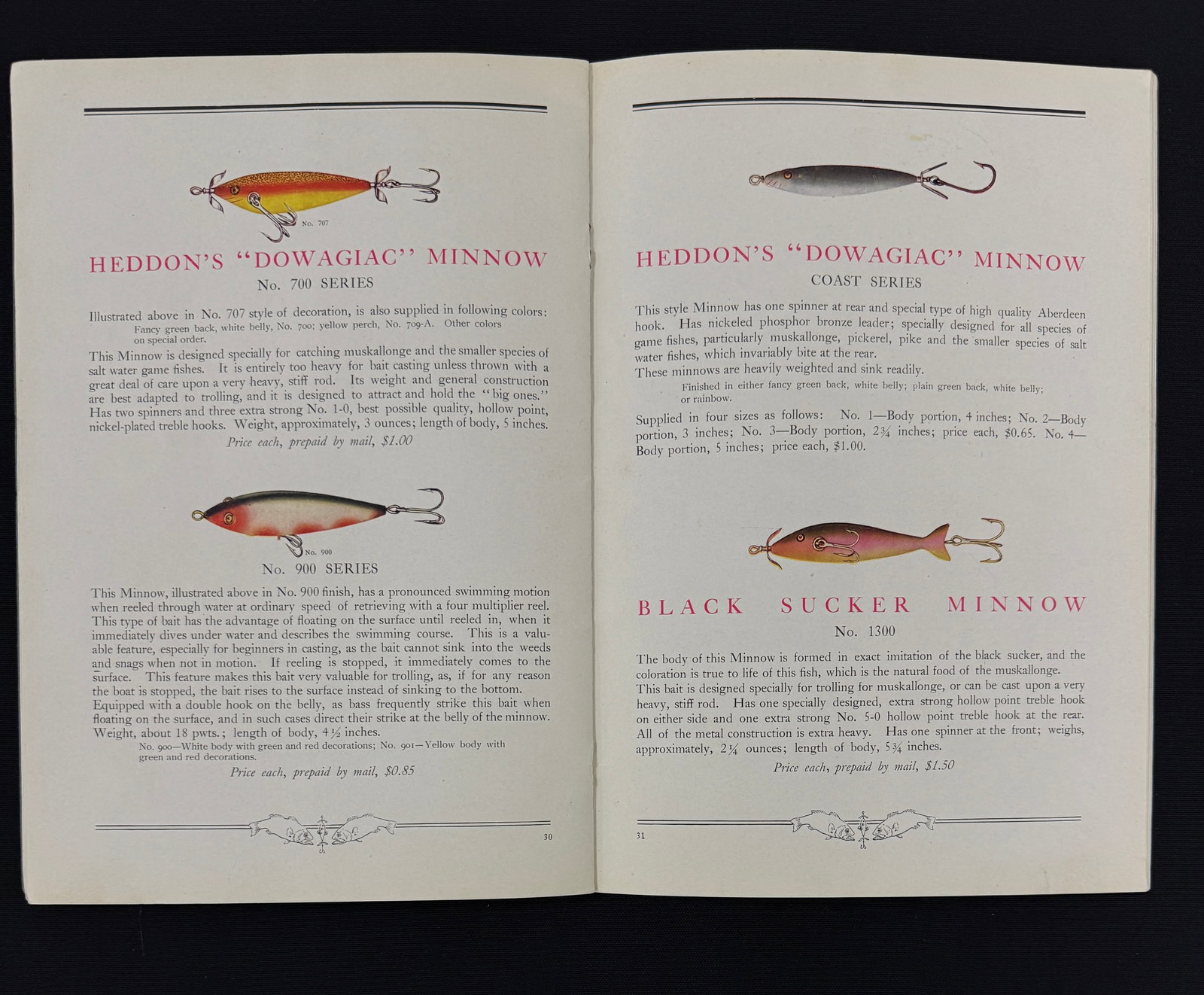 Rare 1913 Heddon Catalog - 3