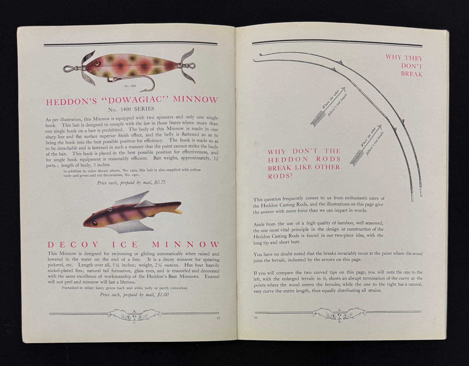 Rare 1913 Heddon Catalog - 4