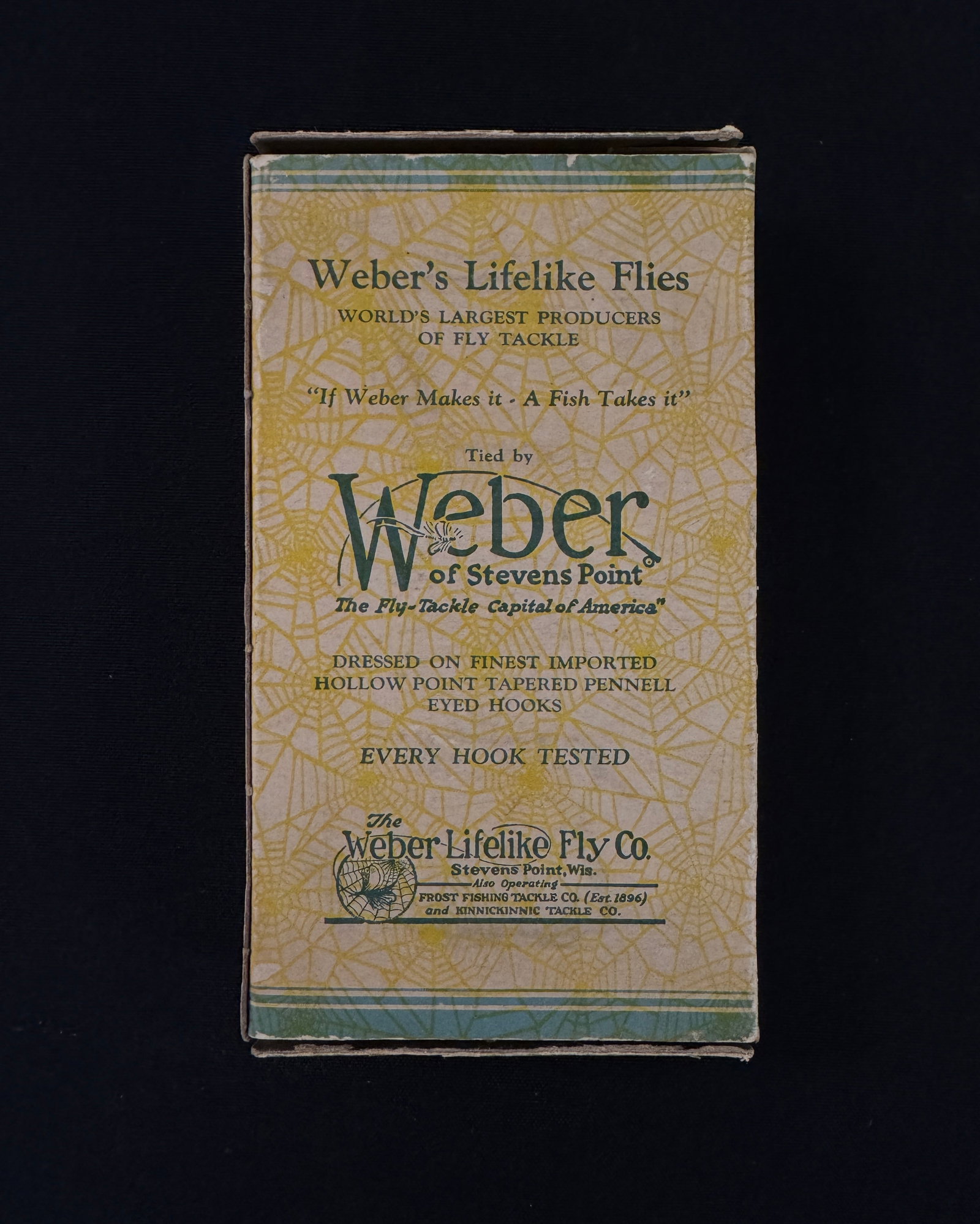 Early Weber Autograph Fly Box - 2