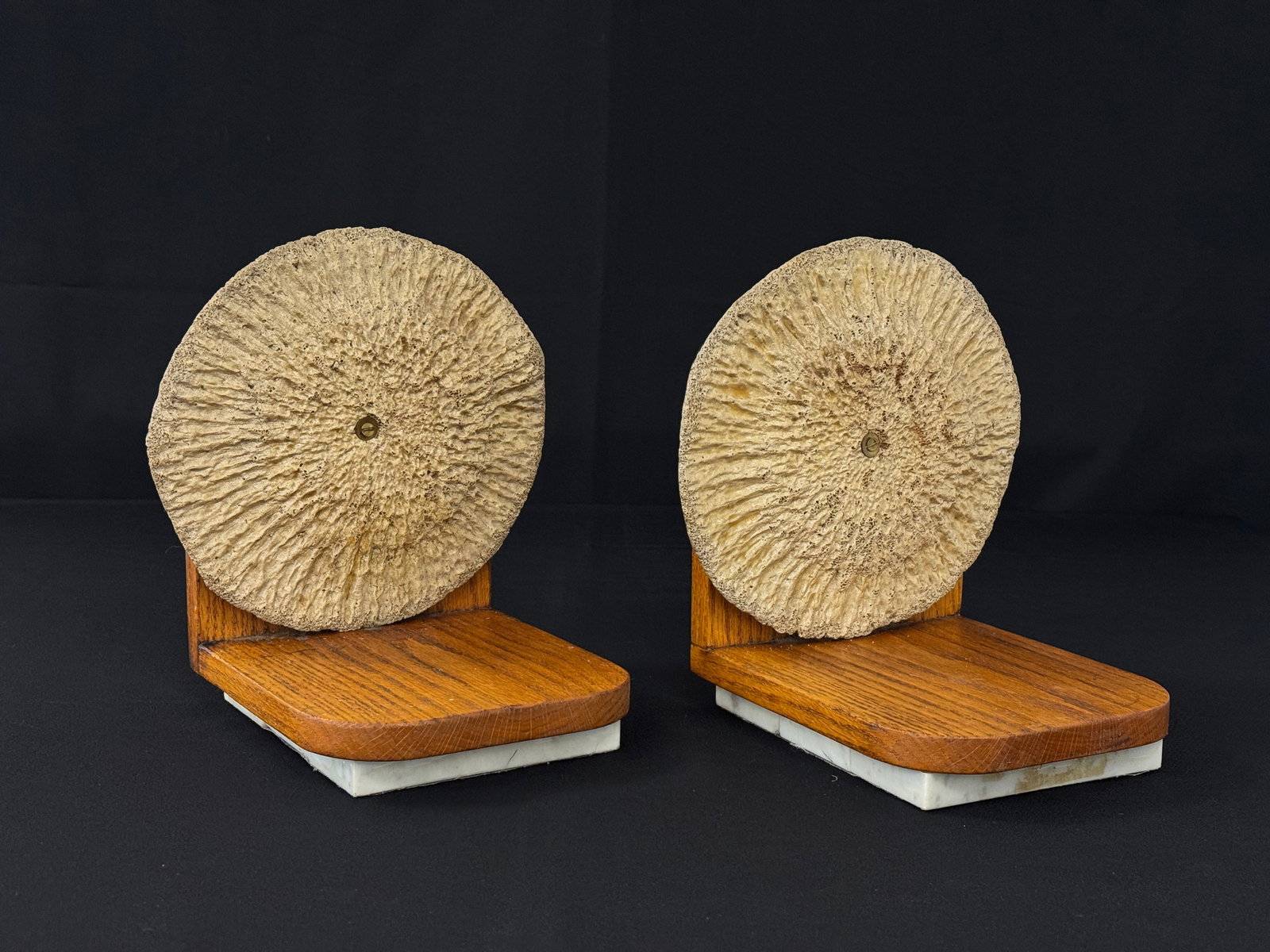 Gardner Marsh Whale-Bone Bookends: Prominently displayed in his Eel Point tackle shop for many years, Gardner D. Marsh (1918-1998) made these bookends from a whale that washed up on Nantucket Island in the late 1940s. Each includes a